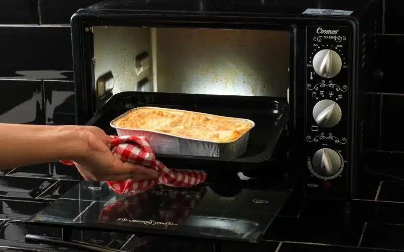 Lasagna Plastic In Oven