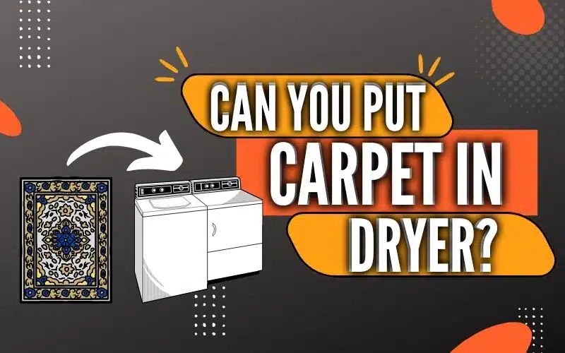 can you put carpet in dryer