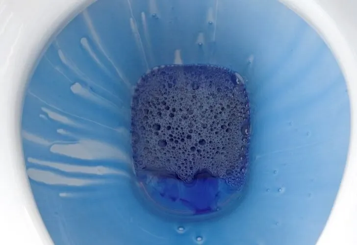 How to Get Rid of Blue Toilet Water