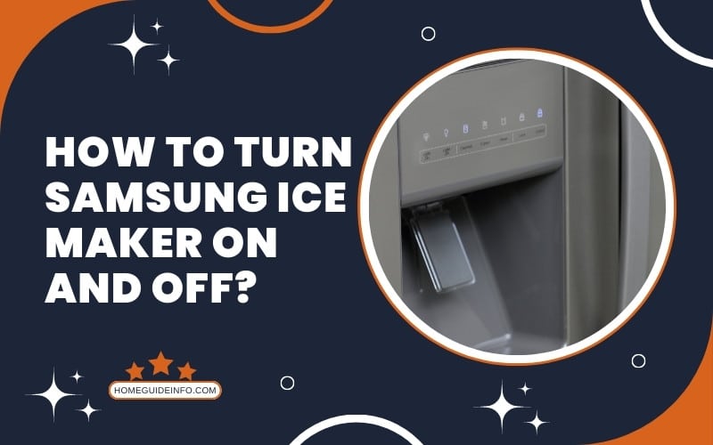 Turn samsung ice make on and off